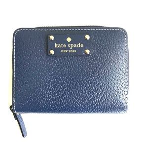 Kate Spade Navy Blue Leather Wallet